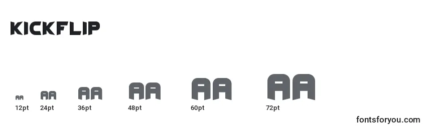 Kickflip (131589) Font Sizes