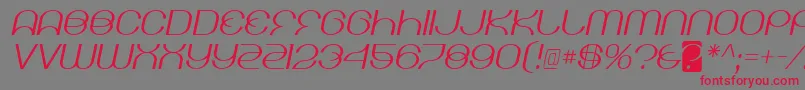 kicking limos Font – Red Fonts on Gray Background