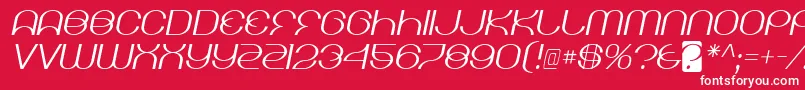 kicking limos Font – White Fonts on Red Background