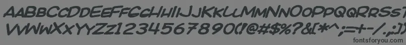KICOBI   Font – Black Fonts on Gray Background
