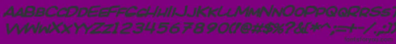 KICOBI   Font – Black Fonts on Purple Background