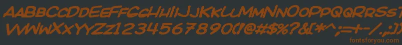 KICOBI   Font – Brown Fonts on Black Background