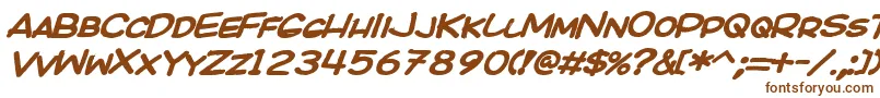 KICOBI   Font – Brown Fonts on White Background