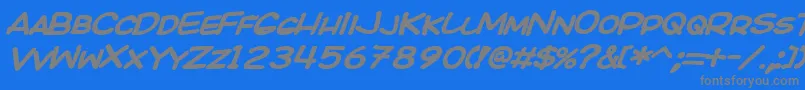 KICOBI   Font – Gray Fonts on Blue Background
