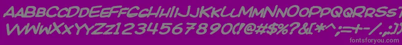 KICOBI   Font – Gray Fonts on Purple Background