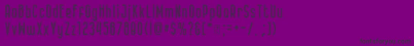 フォントKid Knowledge 2 Clean – 紫の背景に黒い文字