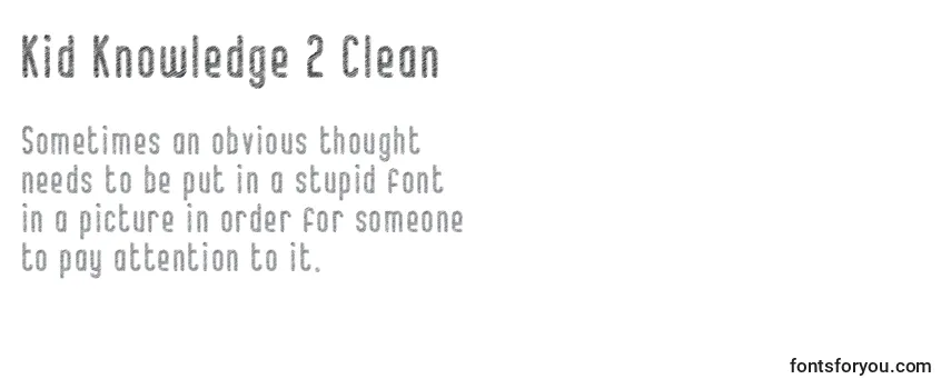 Kid Knowledge 2 Clean Font