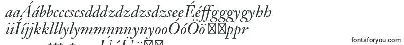 Шрифт JansontextltstdItalic – венгерские шрифты