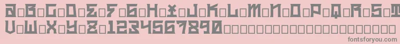 kidc Font – Gray Fonts on Pink Background