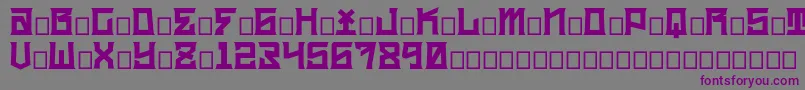 kidc Font – Purple Fonts on Gray Background