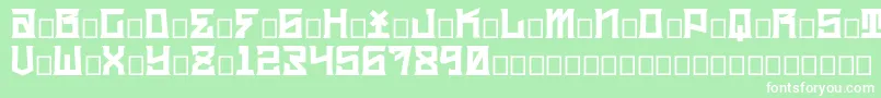 kidc Font – White Fonts on Green Background