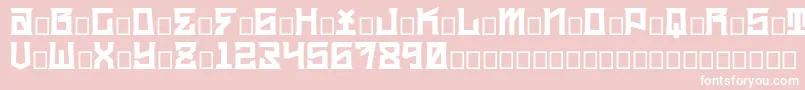 kidc Font – White Fonts on Pink Background