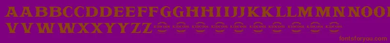 More about KIDCOOL DRAGON Font KIDCOOL DRAGON Font – Brown Fonts on Purple Background