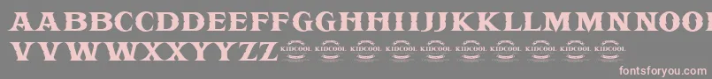 fuente KIDCOOL DRAGON – Fuentes Rosadas Sobre Fondo Gris