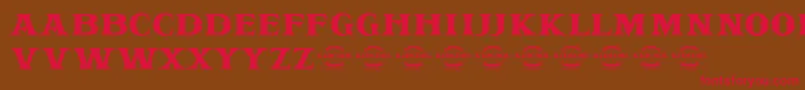KIDCOOL DRAGON Font – Red Fonts on Brown Background