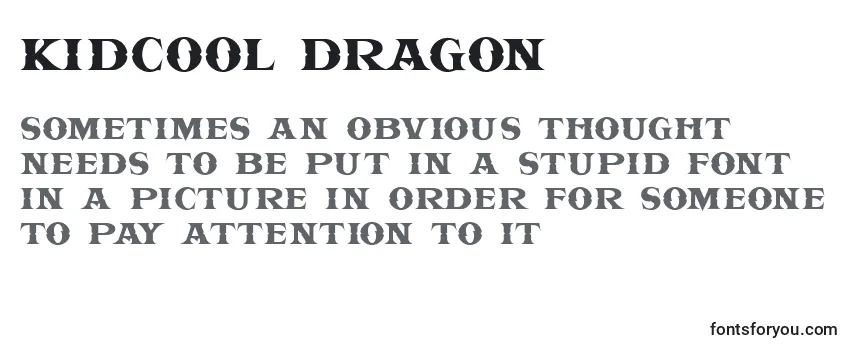 Обзор шрифта KIDCOOL DRAGON