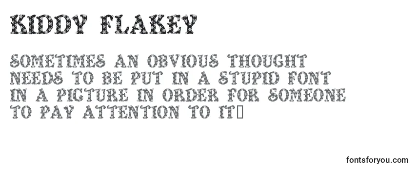 Kiddy Flakey フォントのレビュー