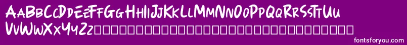 KIDEPARK Font – White Fonts on Purple Background