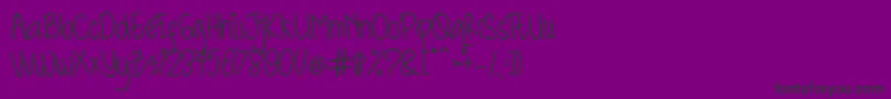 Kidosplay Bold Font – Black Fonts on Purple Background