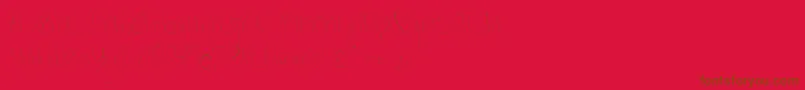 Kidosplay Light Font – Brown Fonts on Red Background