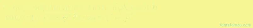Police Kidosplay Light – polices vertes sur fond jaune