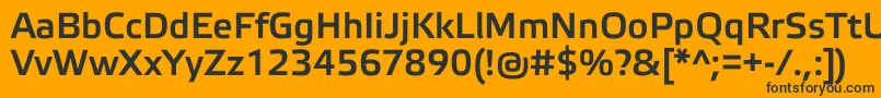En savoir plus sur la police ElektraMediumPro Police ElektraMediumPro – polices noires sur fond orange