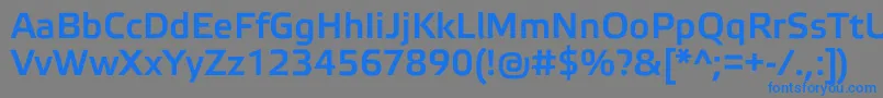 ElektraMediumPro Font – Blue Fonts on Gray Background