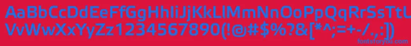 ElektraMediumPro Font – Blue Fonts on Red Background