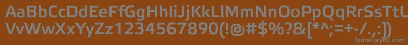ElektraMediumPro Font – Gray Fonts on Brown Background