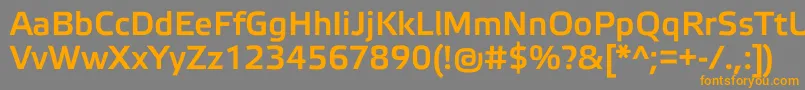 ElektraMediumPro Font – Orange Fonts on Gray Background