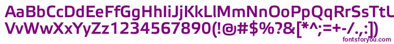 フォントElektraMediumPro – 紫色のフォント