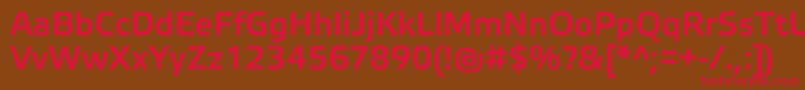 ElektraMediumPro Font – Red Fonts on Brown Background