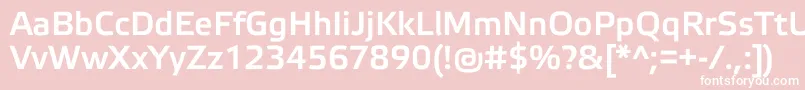 ElektraMediumPro Font – White Fonts on Pink Background