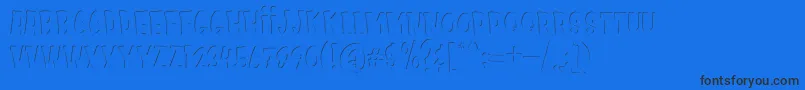 Kids Zone Inner-Schriftart – Schwarze Schriften auf blauem Hintergrund