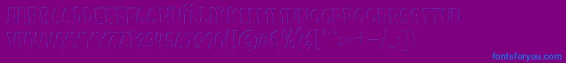 Kids Zone Inner Font – Blue Fonts on Purple Background