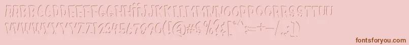 fuente Kids Zone Inner – Fuentes Marrones Sobre Fondo Rosa