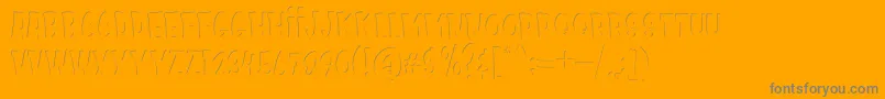 Kids Zone Inner-Schriftart – Graue Schriften auf orangefarbenem Hintergrund