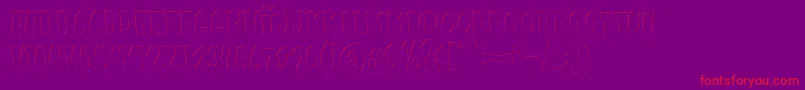 Kids Zone Inner Font – Red Fonts on Purple Background