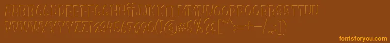 fuente Kids Zone Inner – Fuentes Naranjas Sobre Fondo Marrón