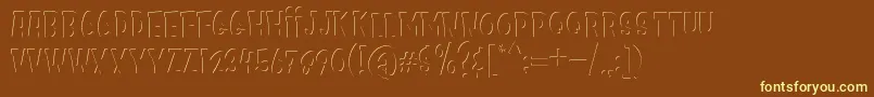 fuente Kids Zone Inner – Fuentes Amarillas Sobre Fondo Marrón