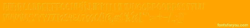 Kids Zone Inner-Schriftart – Gelbe Schriften auf orangefarbenem Hintergrund