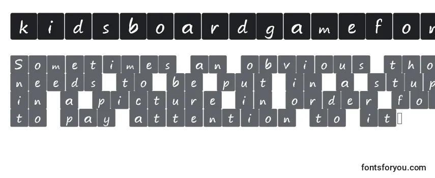 フォントKidsboardgamefont (131621)