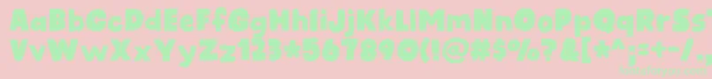 kidsrock DEMO Font – Green Fonts on Pink Background