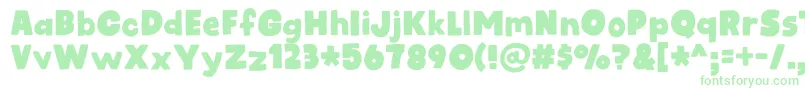 kidsrock DEMO Font – Green Fonts on White Background