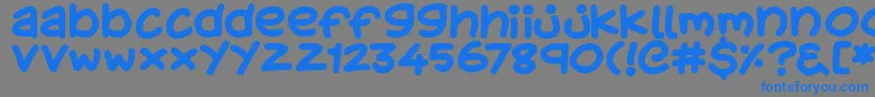 KidsStuff Font – Blue Fonts on Gray Background
