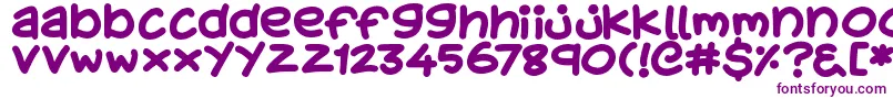 KidsStuff Font – Purple Fonts on White Background