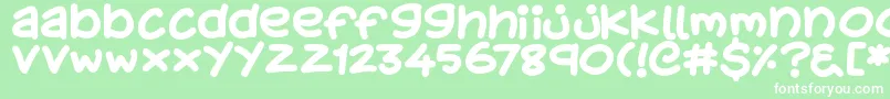KidsStuff Font – White Fonts on Green Background