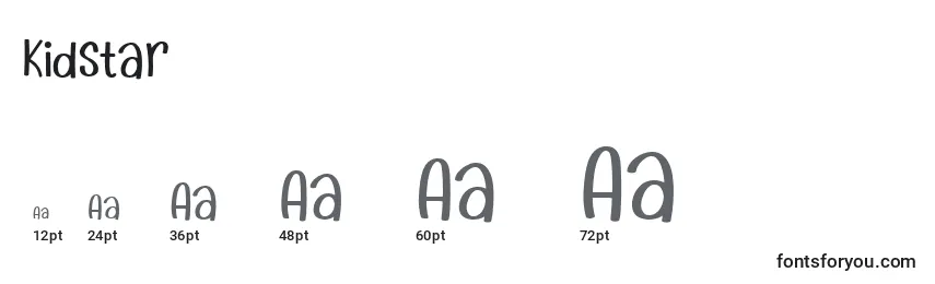 Kidstar Font Sizes