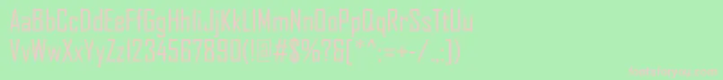 AgencyFb Font – Pink Fonts on Green Background