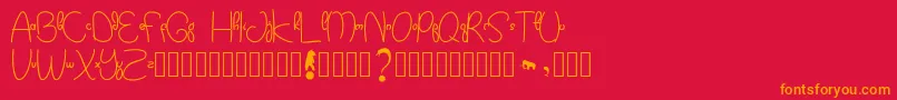 More about Kidtoy Font Kidtoy Font – Orange Fonts on Red Background
